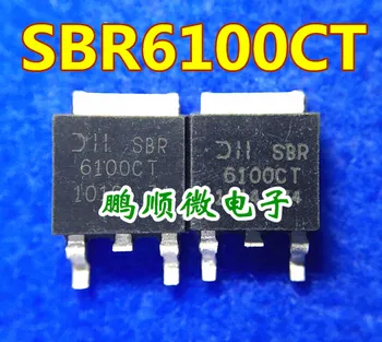 20 штук оригинальный новый SBR6100CT 6100CT Schottky 100V 6A TO-252