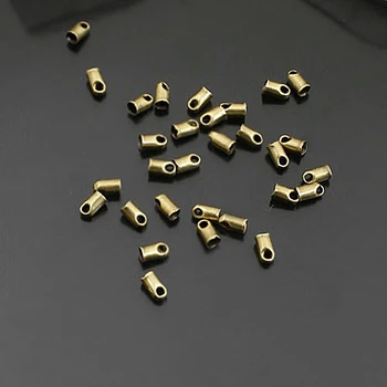 (27183-G) 200шт 4x2,3 мм, внутри: 1,8-2 мм Античная бронза Латунный соединитель для веревочной пасты Ювелирные изделия аксессуары