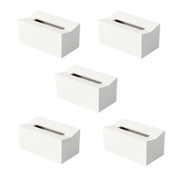 4X Кухонная коробка для салфеток Чехол Держатель для салфеток для бумажных полотенец Коробка белая