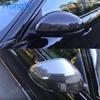 для Alfa Romeo Stelvio 2016 2017 2018 2019 крышка зеркала заднего вида из углеродного волокна, настоящая крышка зеркала из углеродного волокна