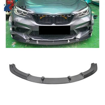 Для BMW 2-серии f87 M2C 2016-2022 установите разделитель нижней губы переднего бампера в 3D-стиле из настоящего углеродного волокна, разделитель переднего спойлера