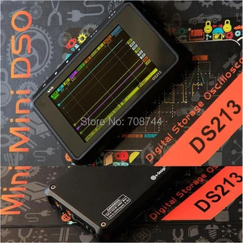 Металлическая крышка DSO213 Частота дискретизации 100 мс/с 4 канала DS213 Mini DSO Карманный цифровой осциллограф Обновление от DS203 DS212