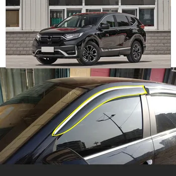 Наклейка Для Укладки кузова Автомобиля, Пластиковое Оконное Стекло, Ветровой Козырек,Защита От Дождя/Солнца, Вентиляционное Отверстие Для Honda CRV CR-V BREEZE 2017 2018 2019 2020 2021