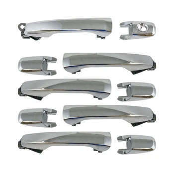 Передняя и задняя Наружная Дверная ручка Комплект Хромированных ручек для Ford Explorer Edge 2011-2014 BB5Z7822404BA